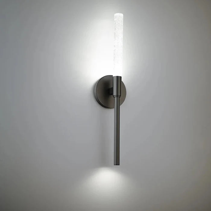 Black finish vanity light, by Modern Forms, for bathroom