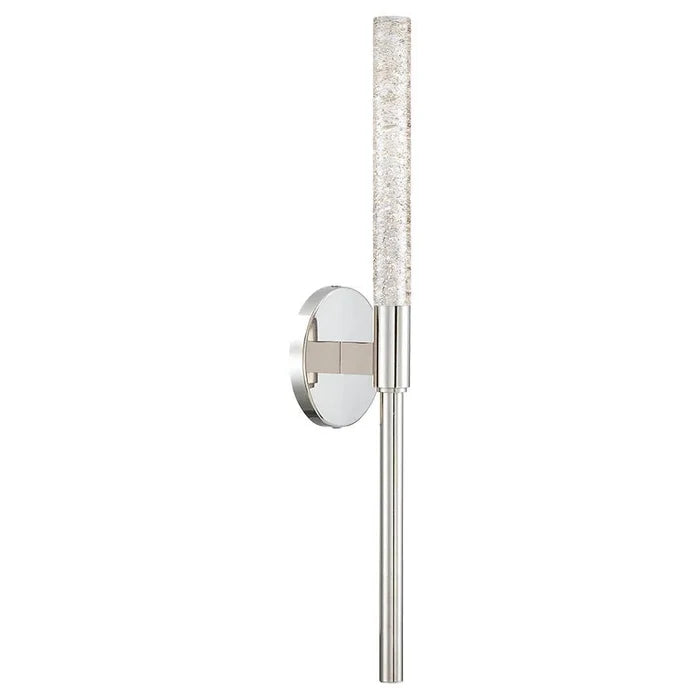 Polished nickel finish vanity light, by Modern Forms, for bathroom
