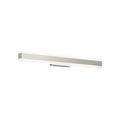 Brushed nickel finish vanity light, by Modern Forms, for bathroom