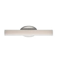 Brushed nickel finish vanity light, by Modern Forms, for bathroom