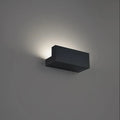 Black finish wall sconce, by Modern Forms, for hallway or living room