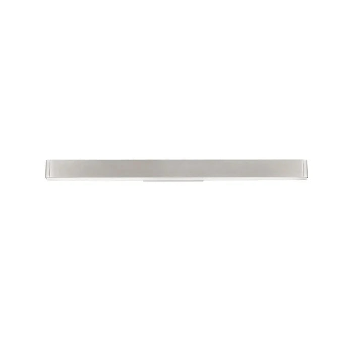 Brushed nickel finish vanity light, by Modern Forms, for bathroom