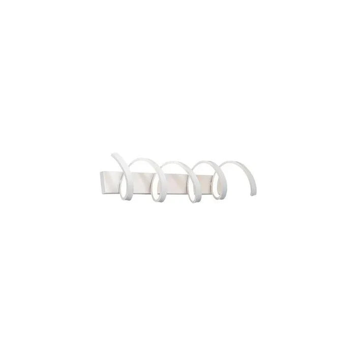 Titanium vanity light, by WAC, for bathroom