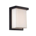 Black finish wall sconce, by Modern Forms, for hallway or living room