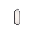 Black wall sconce, by WAC, for hallway or living room