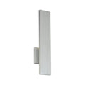 Brushed aluminum wall sconce, by WAC, for hallway or living room