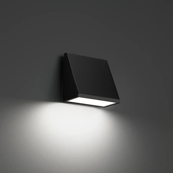 Black finish wall sconce, by Modern Forms, for hallway or living room
