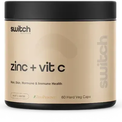 Switch nutrition zinc and vitamin c daily capsule by Switch nutrition
